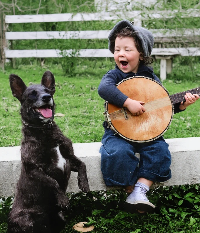 After colorization - Childhood Memory
