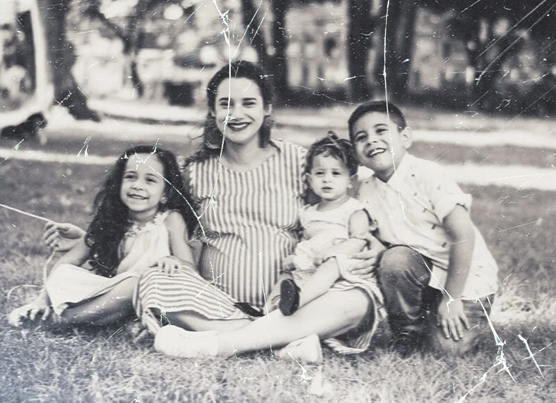 Before colorization - Black and white old photo